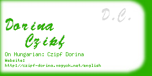 dorina czipf business card